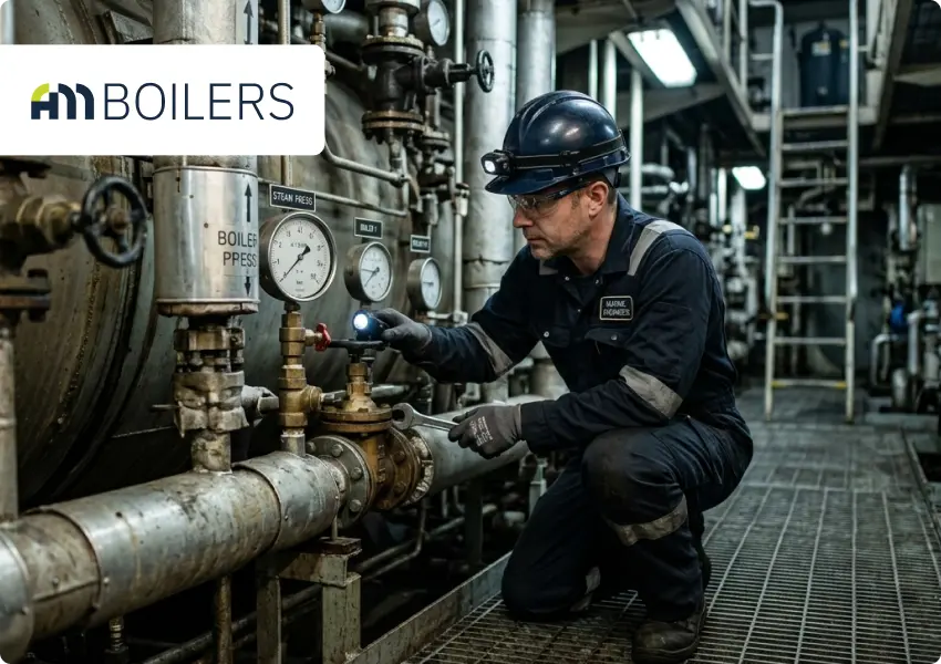 marine boiler emergency near dubai front